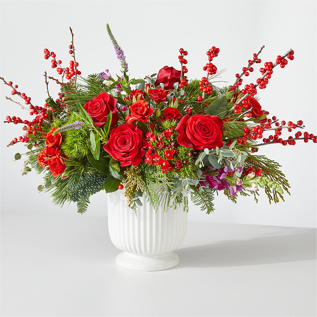 Big Red Bow Bouquet – The Garden By Elizabeth, Culver IN