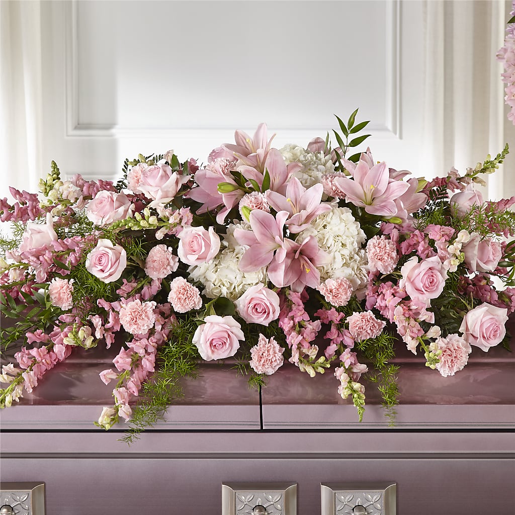 Life & Remembrance Casket Spray – The Garden By Elizabeth, Culver IN