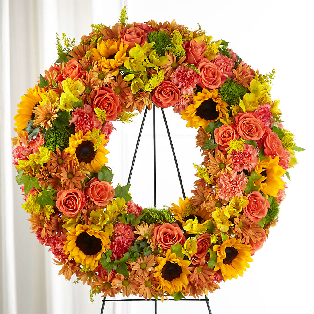 Autumnal Memories Wreath (Standard) – The Garden By Elizabeth, Culver IN