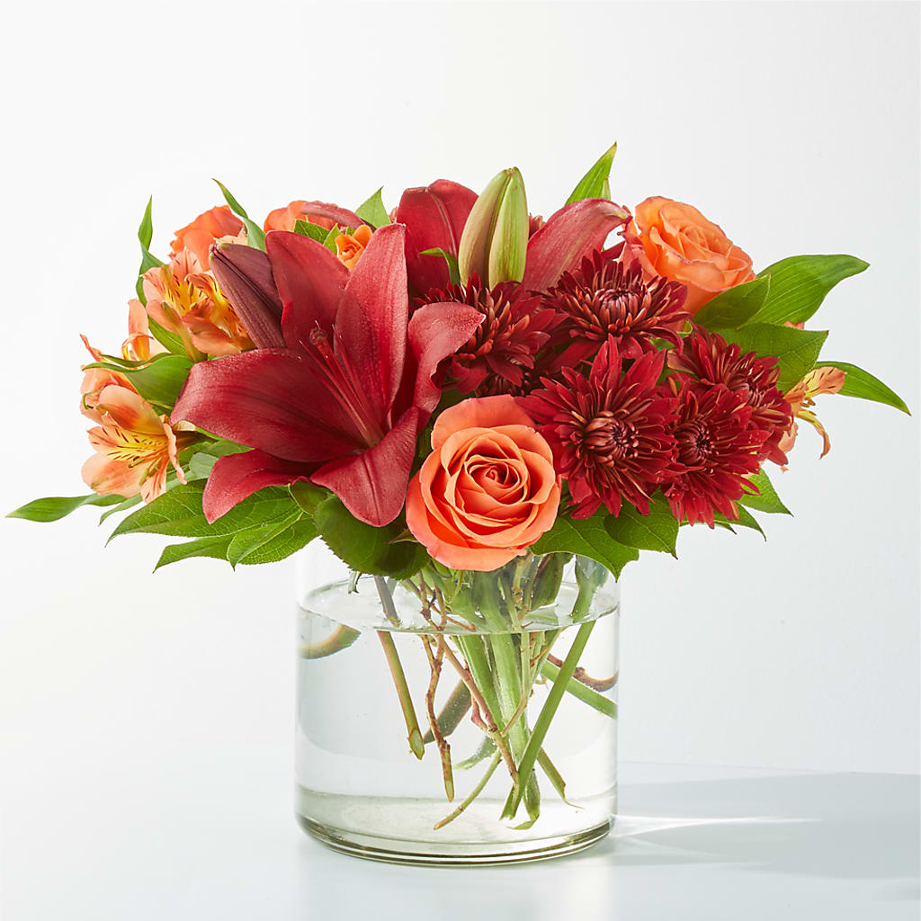 Crimson Leaves Bouquet – The Garden By Elizabeth, Culver IN