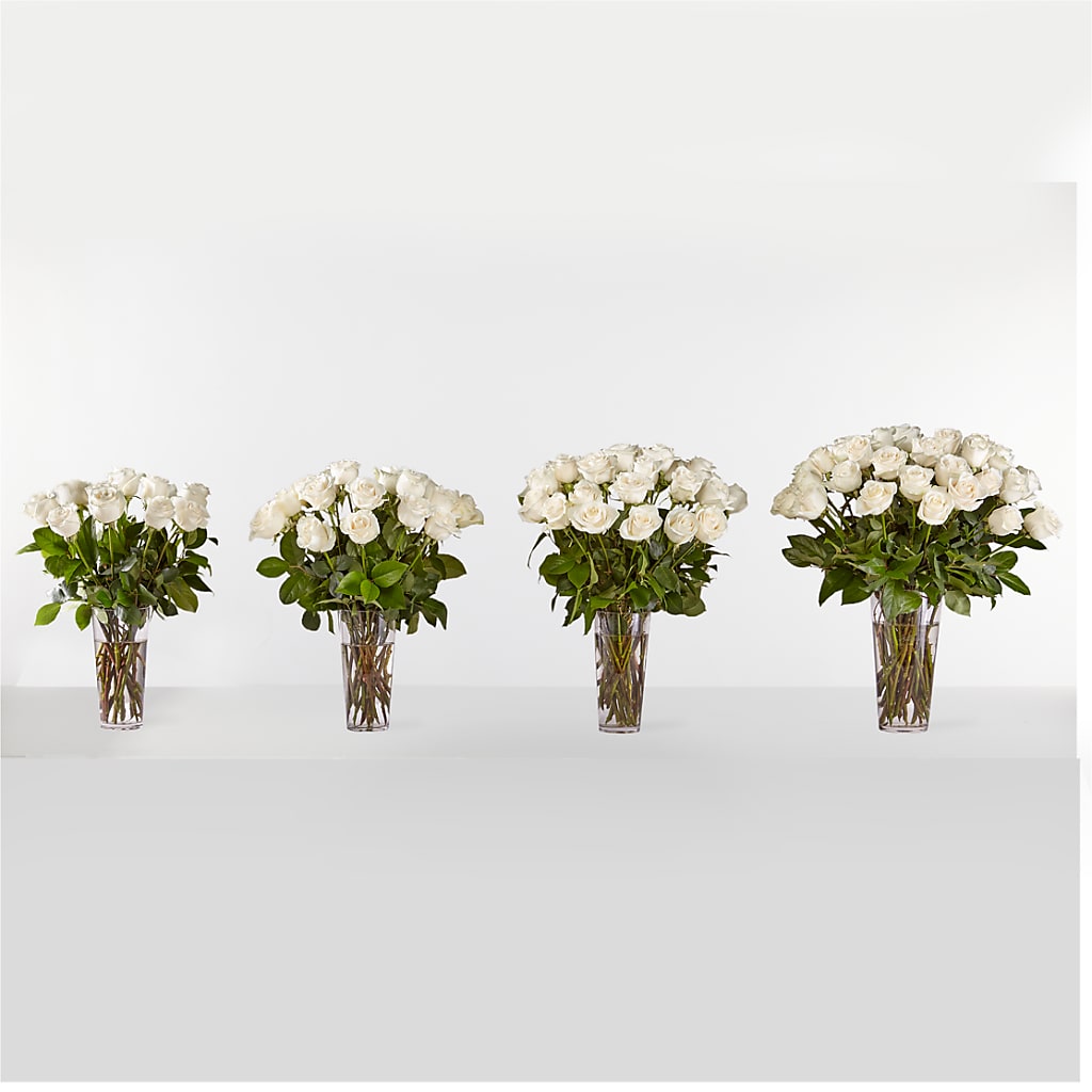 Long Stem White Rose Bouquet –  The Garden By Elizabeth, Culver IN
