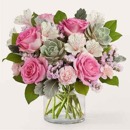 Bouquet rose poudré