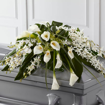Angel Wings Casket Spray –  The Garden By Elizabeth, Culver IN