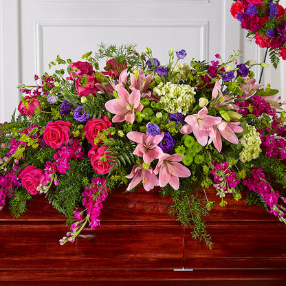 Radiant Tribute Casket Spray –  The Garden By Elizabeth, Culver IN
