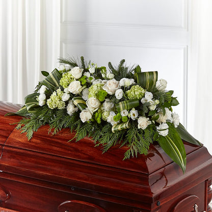 Hopeful Gesture Casket Spray –  The Garden By Elizabeth, Culver IN